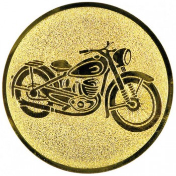Kokardy.cz ® Emblém moto veterán zlato 25 mm