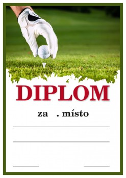 Kokardy.cz ® Diplom golf D13