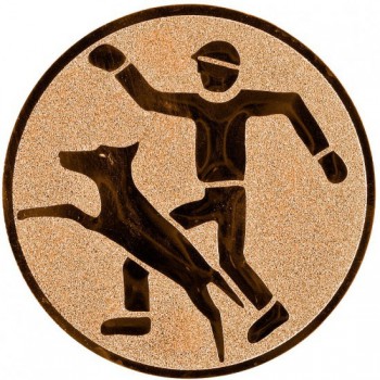 Kokardy.cz ® Emblém frisbee agility bronz 25 mm