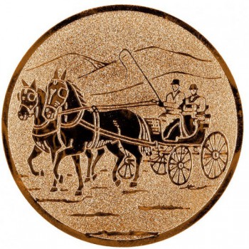Kokardy.cz ® Emblém vozatajství bronz 25 mm
