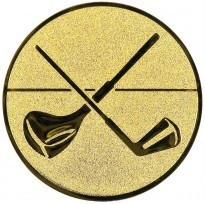 Kokardy.cz ® Emblém golf zlato 25 mm