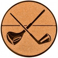 Kokardy.cz ® Emblém golf bronz 25 mm