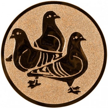 Kokardy.cz ® Emblém holubi bronz 25 mm