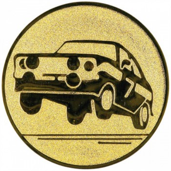 Kokardy.cz ® Emblém auto rally zlato 25 mm