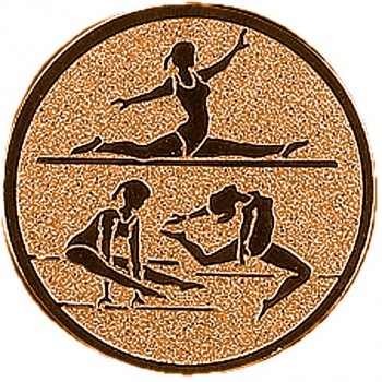 Kokardy.cz ® Emblém moderní gymnastika bronz 50 mm