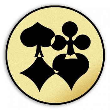 Kokardy.cz ® Emblém tištěný Poker 70 mm