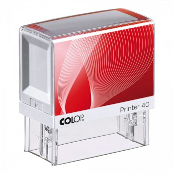 COLOP ® Razítko Colop Printer 40 červeno/bílé - černý polštářek