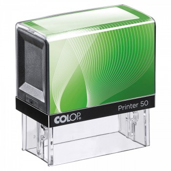 COLOP ® Razítko Colop Printer 50 zelené - červený polštářek