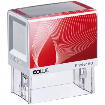 COLOP ® Razítko Colop Printer 60 červeno/bílé - bezbarvý polštářek / nenapuštěný barvou /