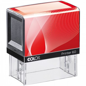 COLOP ® Razítko Colop Printer 60 červeno/černé - bezbarvý polštářek / nenapuštěný barvou /