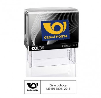 COLOP ® Poštovní razítko Printer Colop 40 černá - černý polštářek