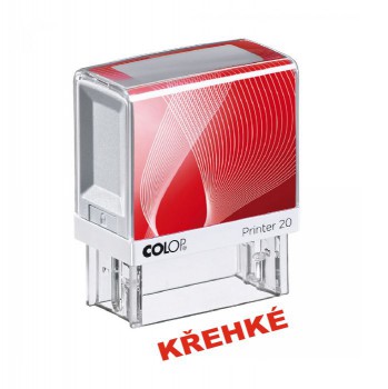 COLOP ® Razítko COLOP Printer 20/křehké - červený polštářek