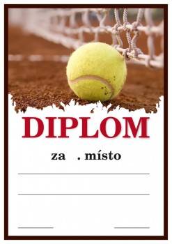 Kokardy.cz ® Diplom tenis D17