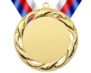 Kokardy.cz ® Medaile MD93 zlato s trikolórou