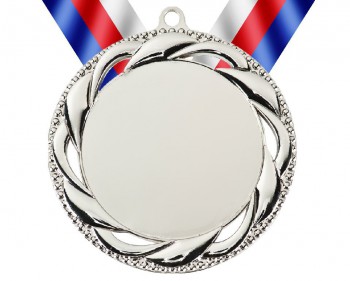 Kokardy.cz ® Medaile MD93 stříbro s trikolórou