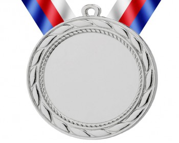 Kokardy.cz ® Medaile MD90 stříbro s trikolórou