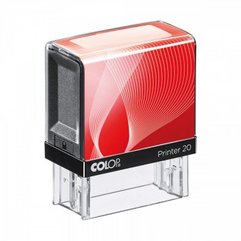 COLOP ® Razítko Colop Printer 20 červeno/černé - bezbarvý polštářek / nenapuštěný barvou /