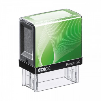 COLOP ® Razítko Colop Printer 20 zelené se štočkem - modrý polštářek
