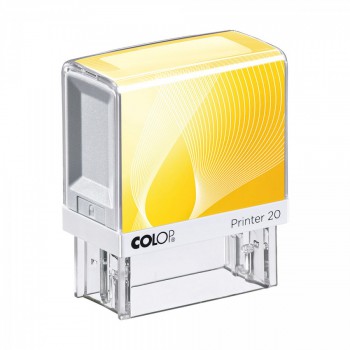 COLOP ® Razítko Colop Printer 20 žluté se štočkem - fialový polštářek
