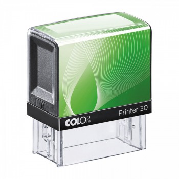 COLOP ® Razítko Colop Printer 30 zelené se štočkem - modrý polštářek