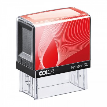 COLOP ® Razítko Colop printer 30 červeno/černé - bezbarvý polštářek / nenapuštěný barvou /