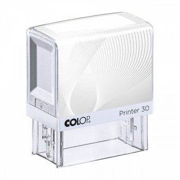 COLOP ® Razítko Colop Printer 30 bílé se štočkem - červený polštářek