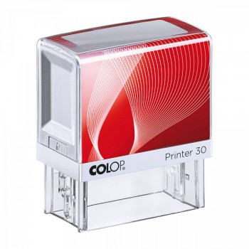 COLOP ® Razítko Colop printer 30 červeno/bílé - černý polštářek