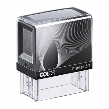 COLOP ® Razítko Colop printer 30 černo/černé - bezbarvý polštářek / nenapuštěný barvou /