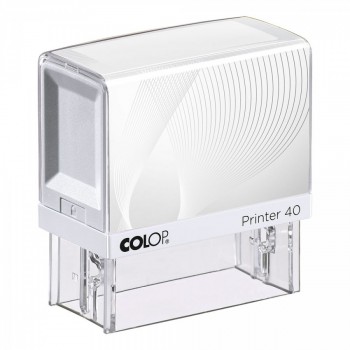 COLOP ® Razítko Colop Printer 40 bílé - bezbarvý polštářek / nenapuštěný barvou /