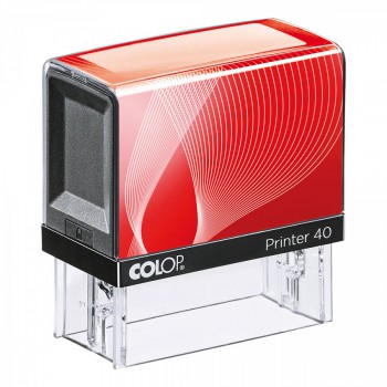 COLOP ® Razítko Colop Printer 40 červeno/černé - bezbarvý polštářek / nenapuštěný barvou /