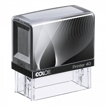 COLOP ® Razítko Colop Printer 40 černo/černé se štočkem - bezbarvý polštářek / nenapuštěný barvou /