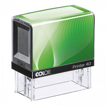 COLOP ® Razítko Colop Printer 40 zelené se štočkem - modrý polštářek