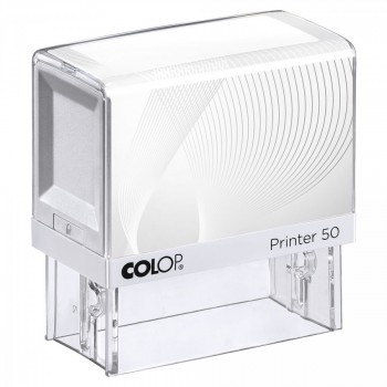 COLOP ® Razítko Colop Printer 50 bílé - fialový polštářek