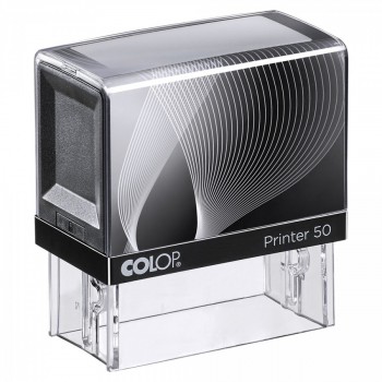 COLOP ® Razítko Colop Printer 50 černo/černé - bezbarvý polštářek / nenapuštěný barvou /