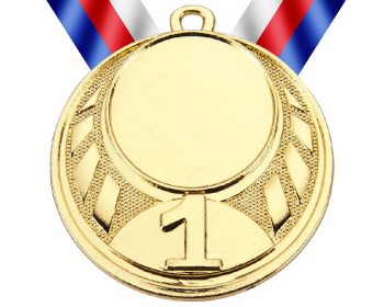 Kokardy.cz ® Medaile MD43 zlato s trikolórou