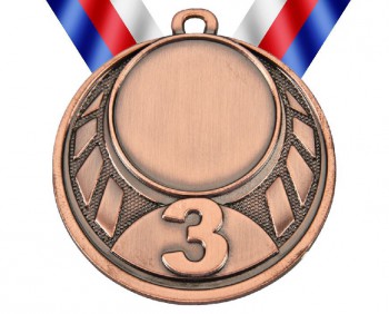 Kokardy.cz ® Medaile MD43 bronz s trikolórou