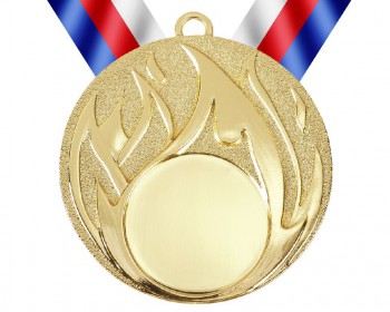 Kokardy.cz ® Medaile MD49 zlato s trikolórou