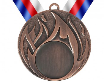 Kokardy.cz ® Medaile MD49 bronz s trikolórou