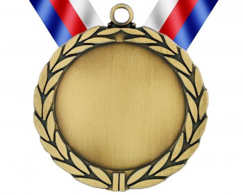 Kokardy.cz ® Medaile MD80 zlato s trikolórou