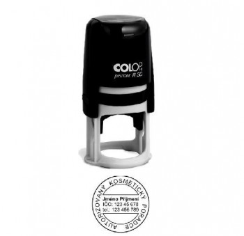 COLOP ® Razítko COLOP Printer R30/černá komplet - zelený polštářek