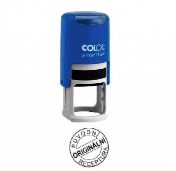 COLOP ® Razítko na geocaching COLOP Printer R24/modrá - černý polštářek
