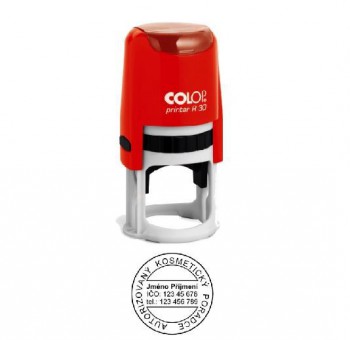 COLOP ® Razítko na geocaching COLOP Printer R30/červená - černý polštářek