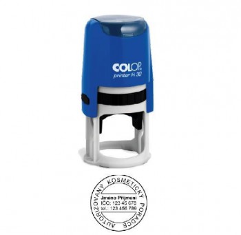COLOP ® Razítko na geocaching COLOP Printer R30/modrá - černý polštářek