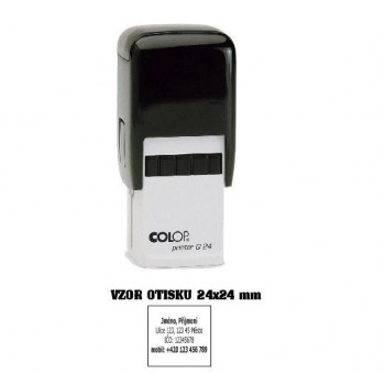 COLOP ® Razítko na geocaching COLOP Printer Q24/černá - zelený polštářek