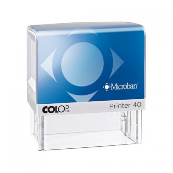 COLOP ® Razítko Colop Printer 40 MICROBAN se štočkem - modrý polštářek