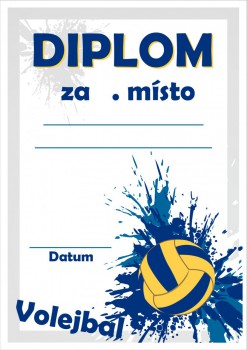 Kokardy.cz ® Diplom volejbal D48