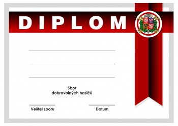 Kokardy.cz ® Diplom hasiči D56