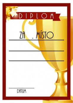 Kokardy.cz ® Diplom pohár D55