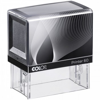 Razítko Colop Printer 60 černo/černé se štočkem - fialový polštářek