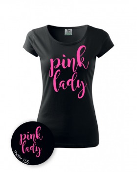 Kokardy.cz ® Tričko pink lady 161 černé - XL dámské